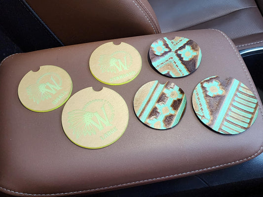CAR COASTERS ACRYLIC TEMPLATE SET