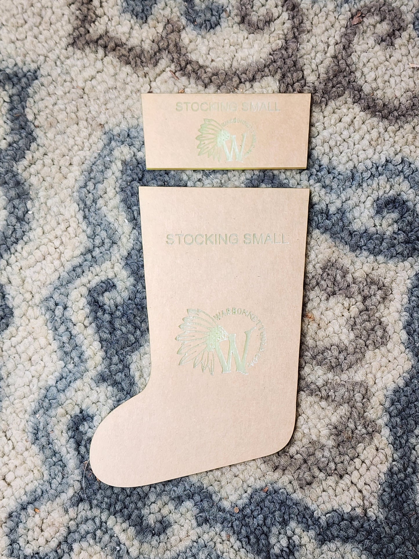 3 SIZES CHRISTMAS STOCKINGS Acrylic Templates Set