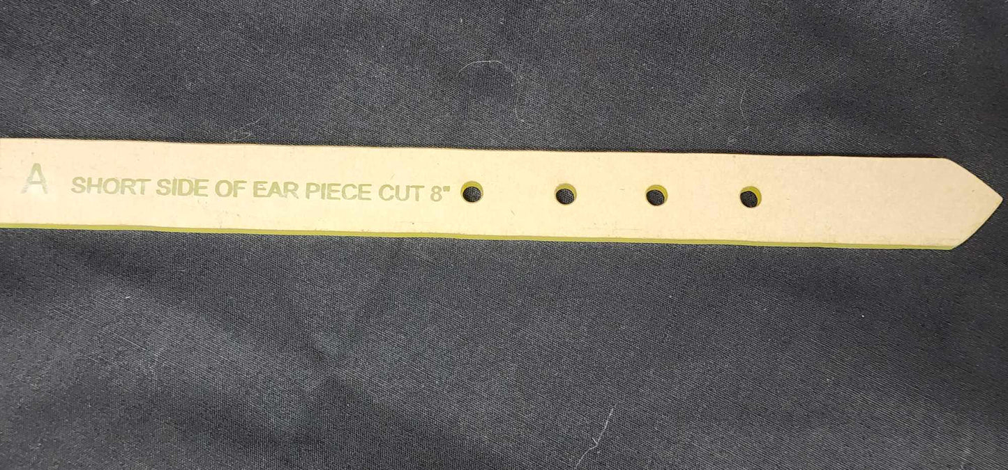 One Eared Headstall Tack SLIDING AND NON SLIDING OPTIONS Acrylic Templates Set