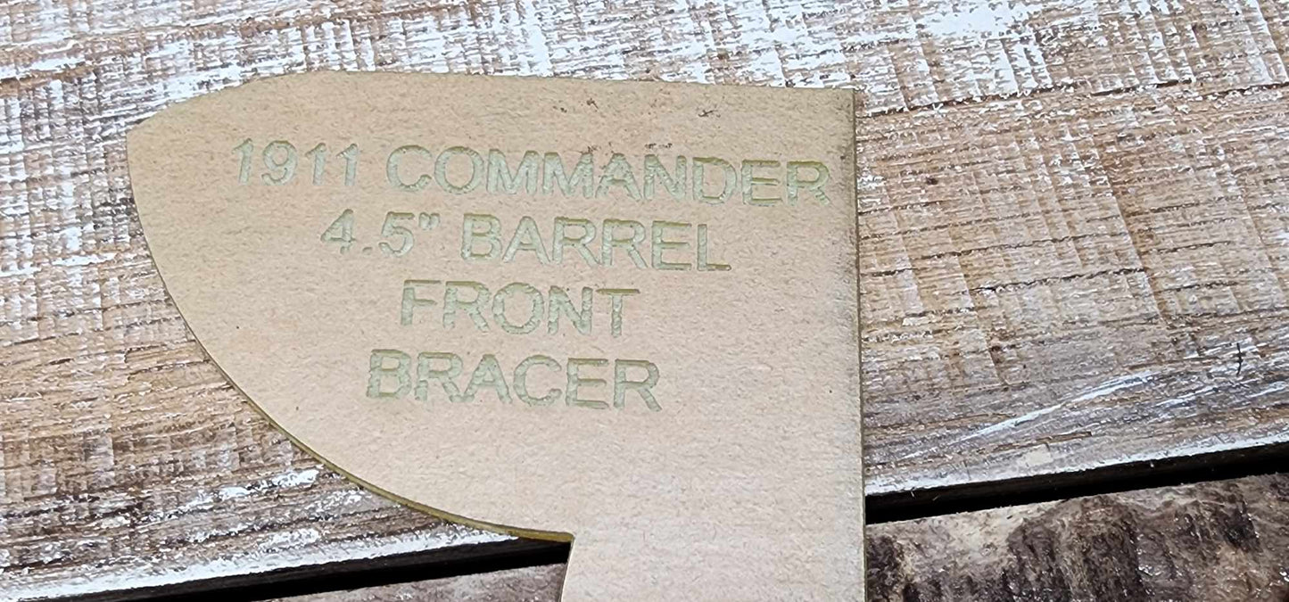 Acrylic Holster Templates for 1911 Commander 4.5" Barrel