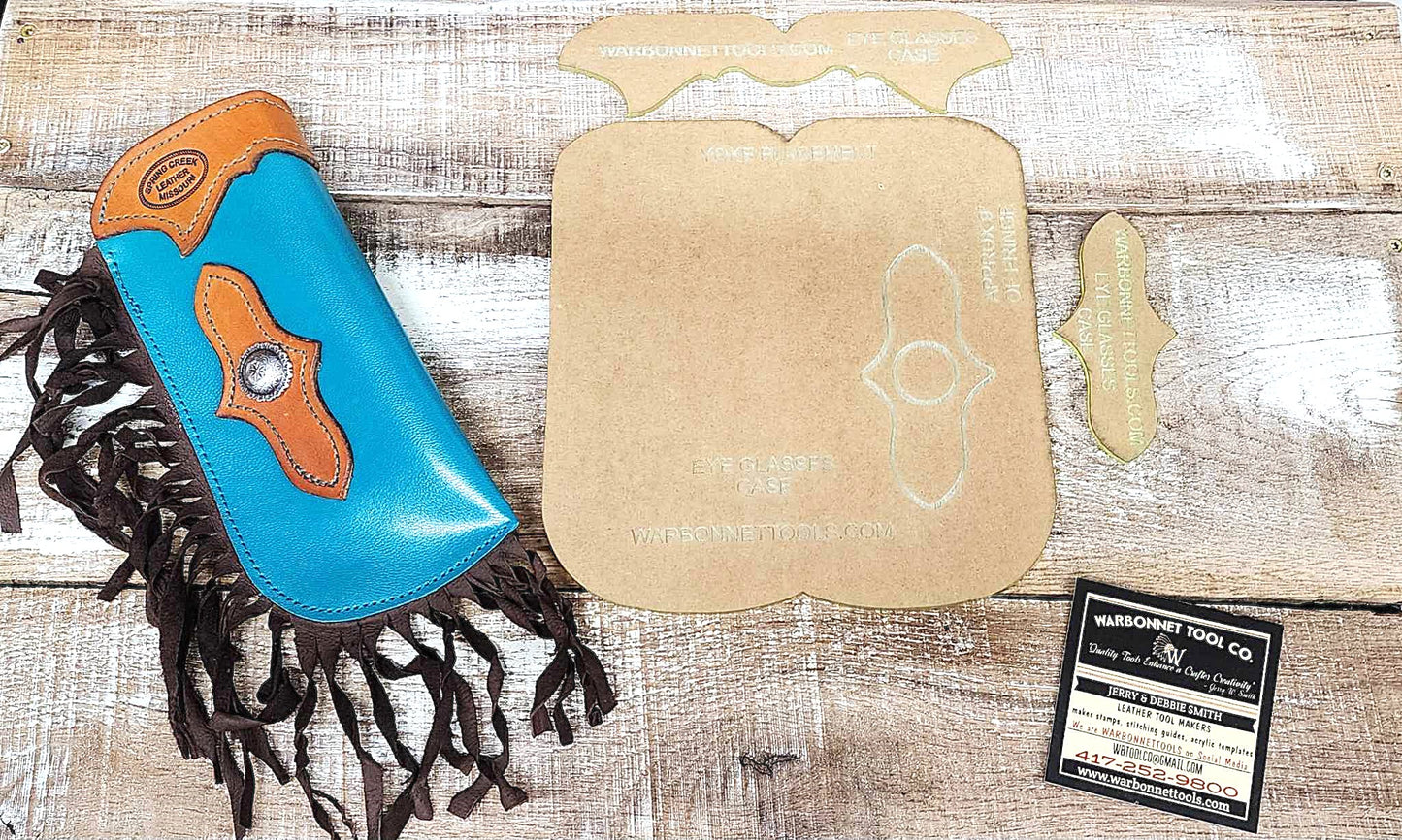 Eyeglasses Case Chap Style Acrylic Template Set