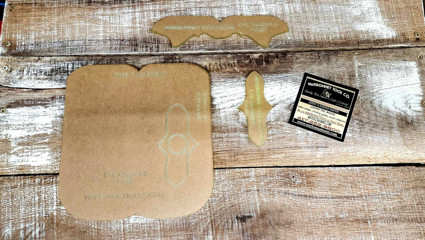 Eyeglasses Case Chap Style Acrylic Template Set