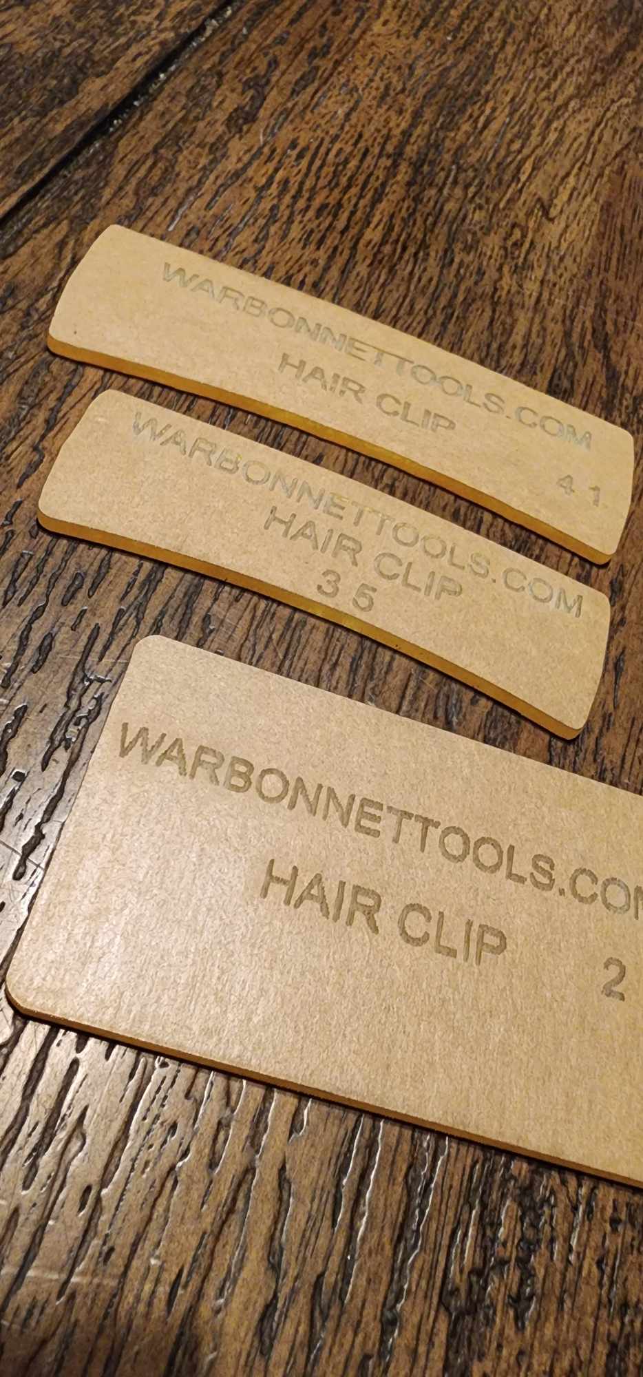 Hairclip Acrylic Template Set