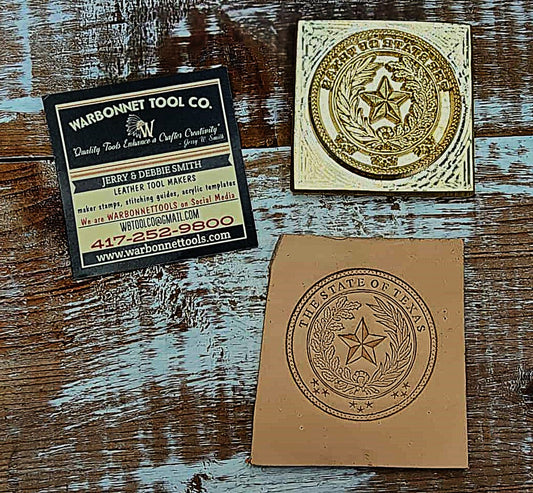 Ready To Ship 2" Texas Stamp NEW