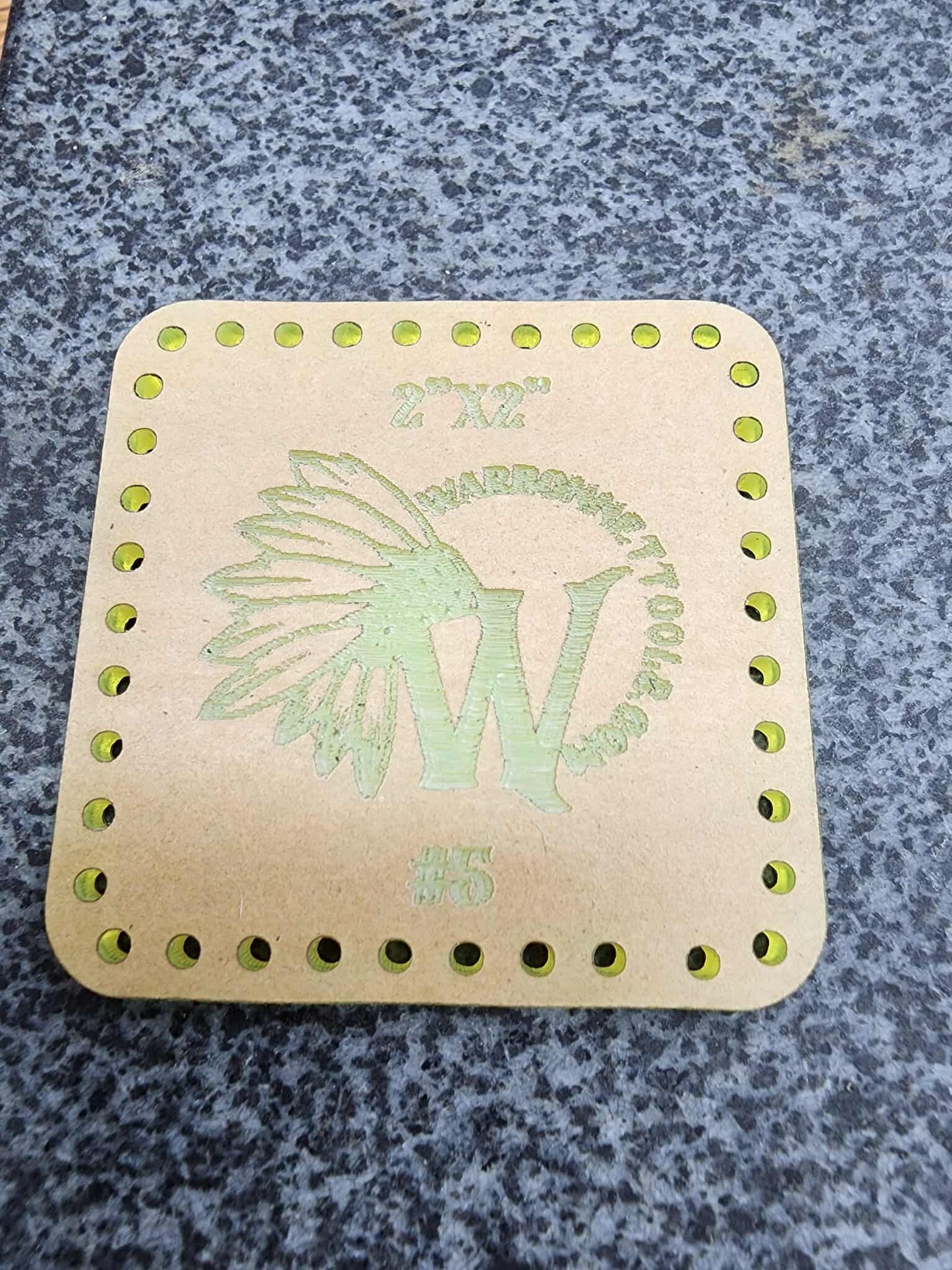 HAT PATCH ACRYLIC TEMPLATE SET OF 8