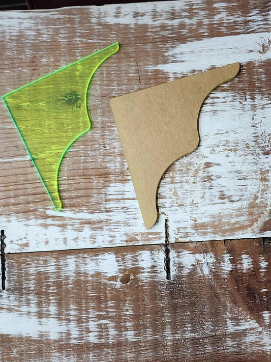 WESTERN CORNER CORNERS II ACRYLIC TEMPLATE SET PATTERN