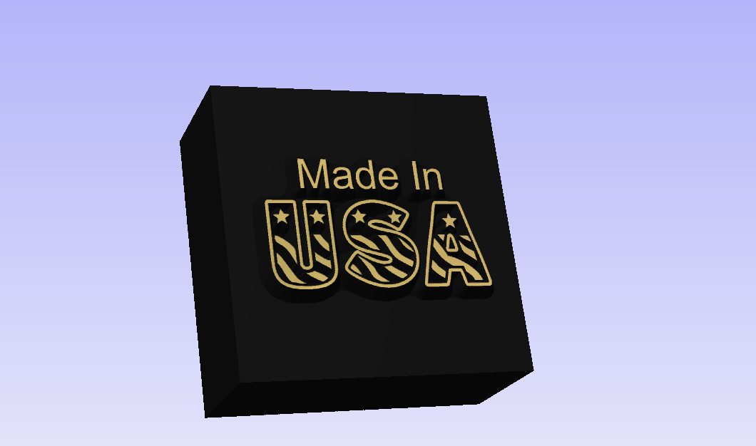 MADE IN THE USA 3D Polymer Leather Stamp