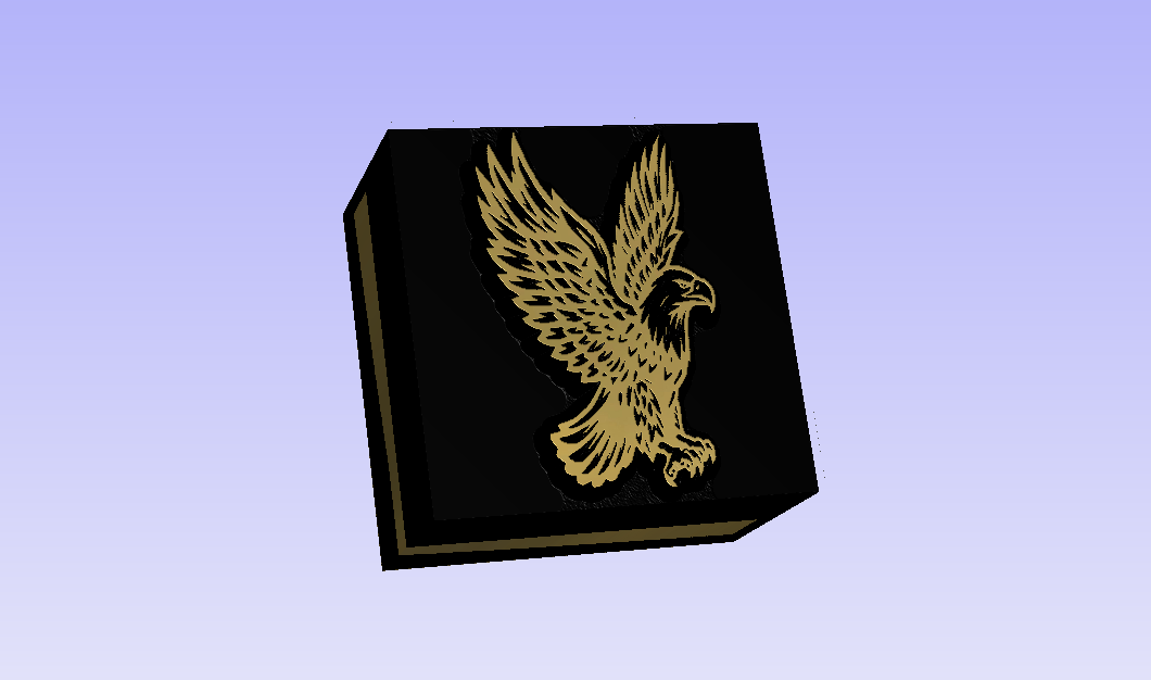 EAGLE 3D Polymer Leather Stamp