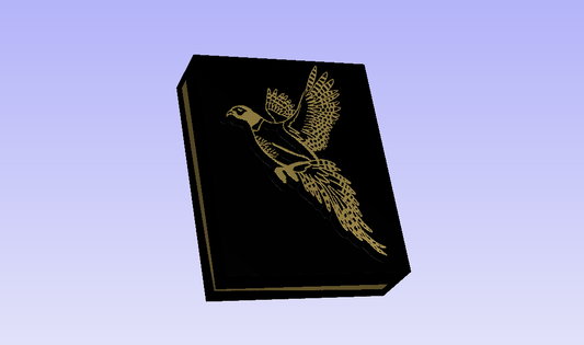 Pheasant Novelty 3D Polymer Leather Stamp