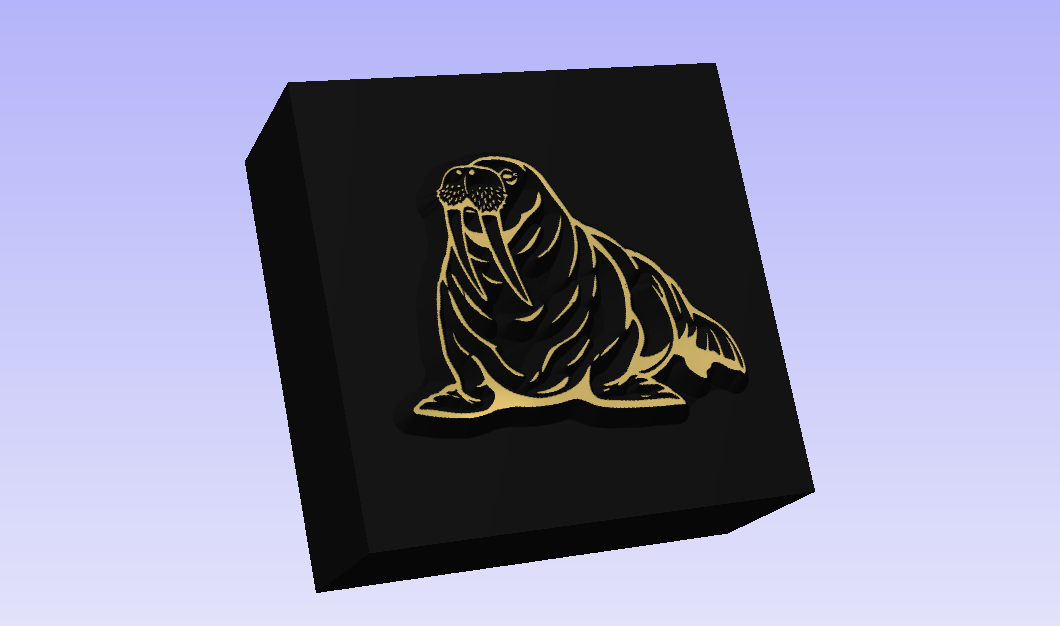 WALRUS 3D Polymer Leather Stamp