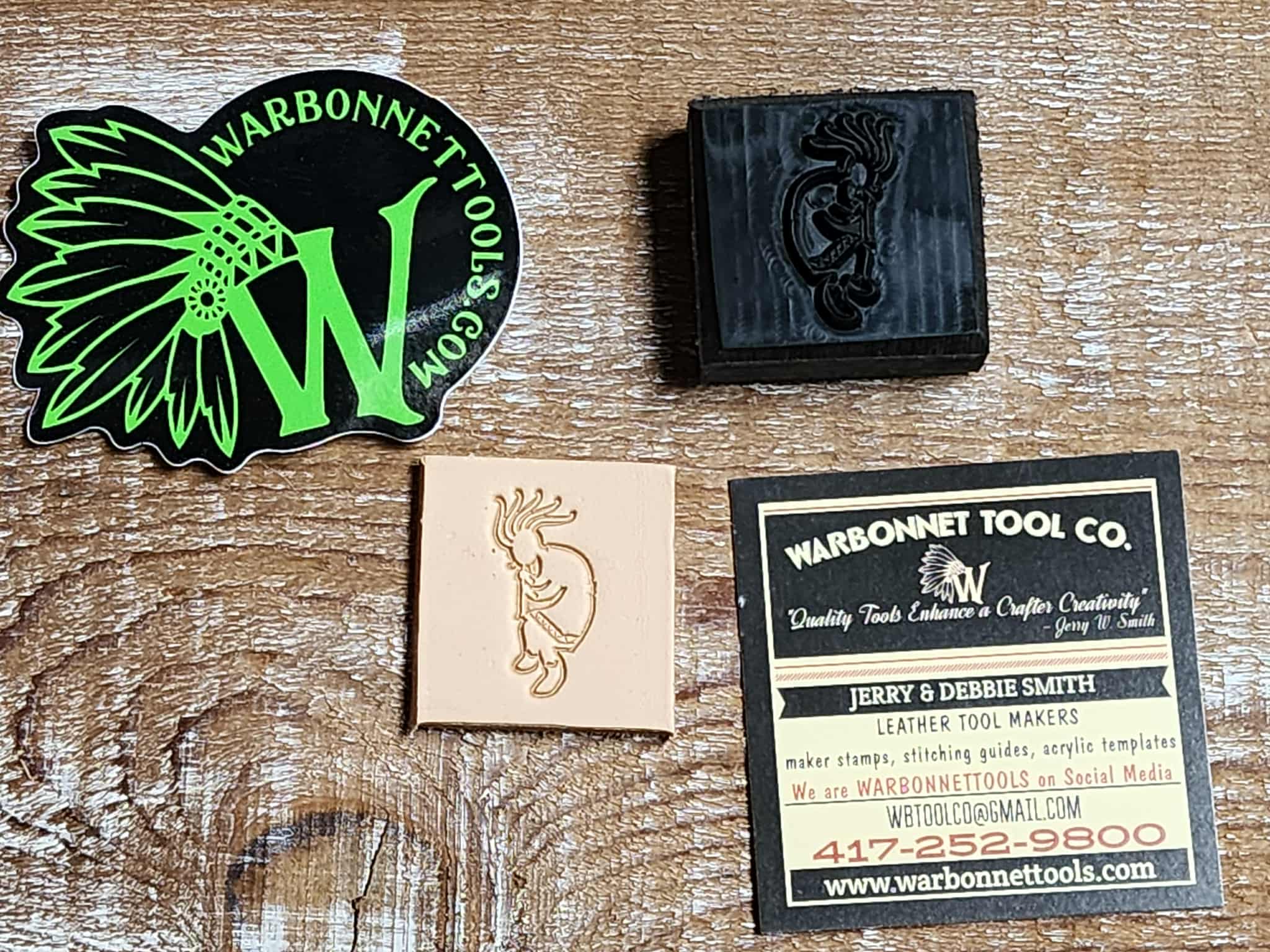 KOKOPELLI  3D Polymer Leather Stamp