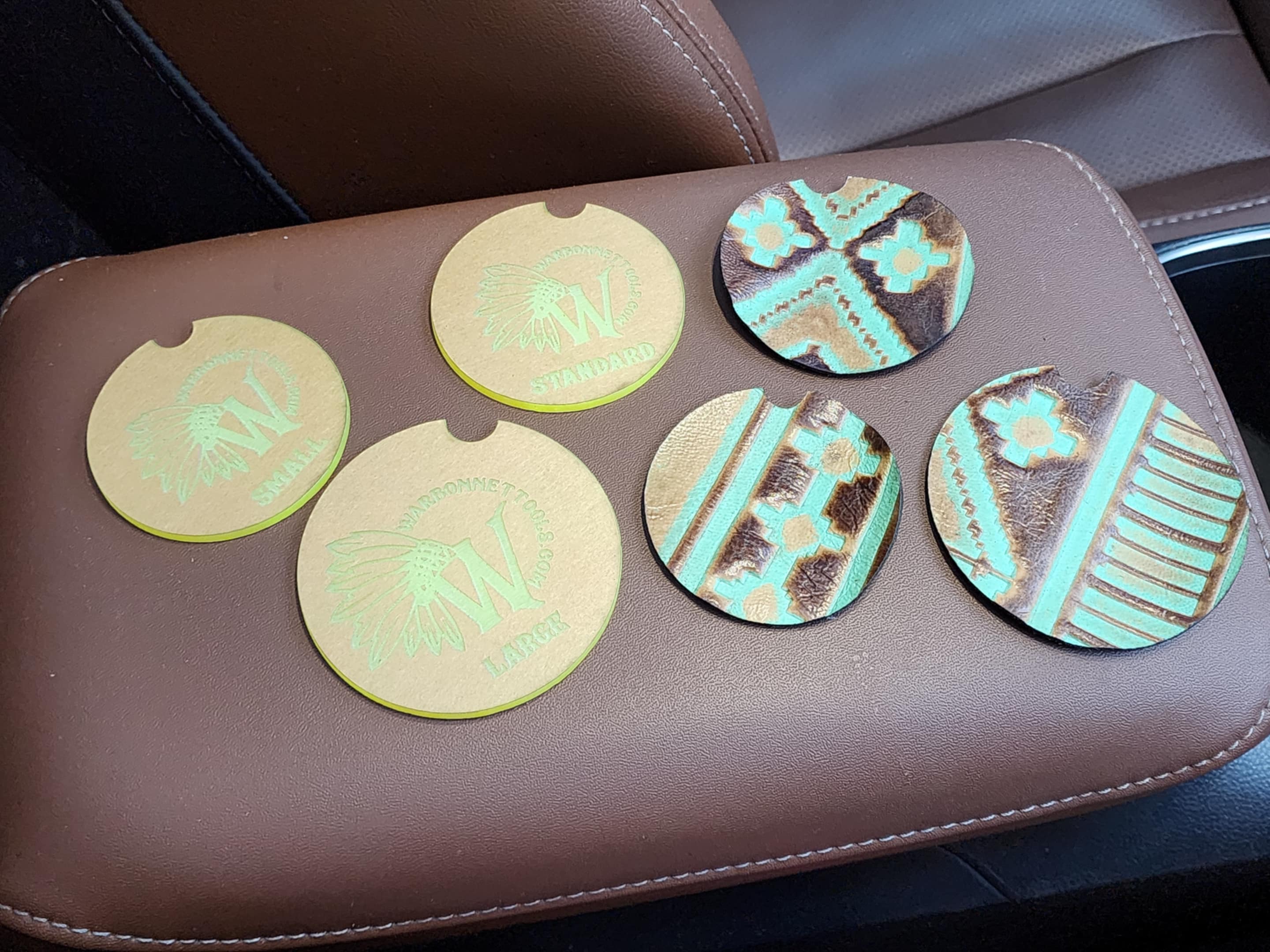 CAR COASTERS ACRYLIC TEMPLATE SET