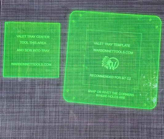 Valet Tray Acrylic  Template Set of 2