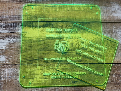 Valet Tray Acrylic  Template Set of 2