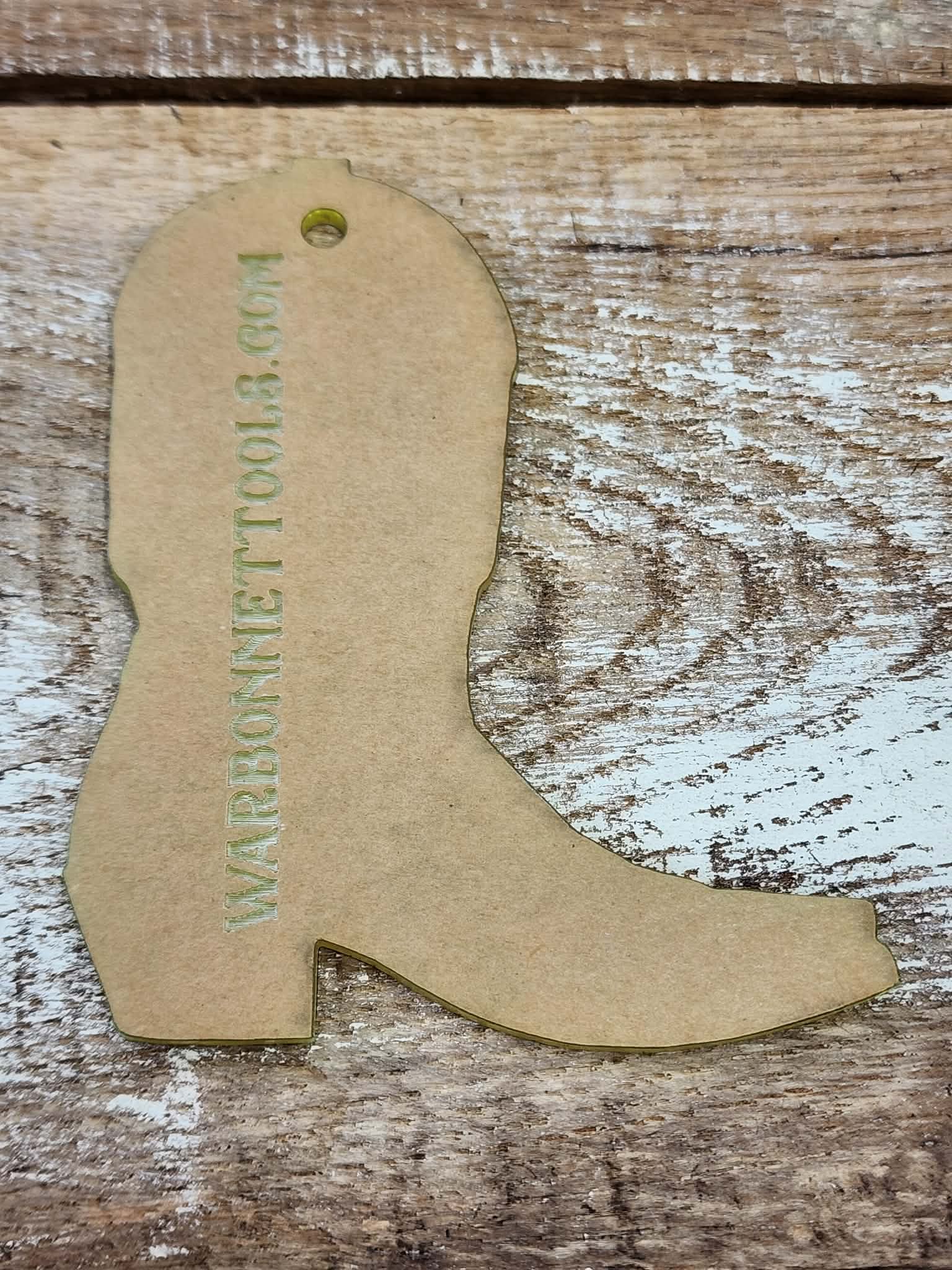 Boot Purse Charm Acrylic Template 18" thick APPLIQUE