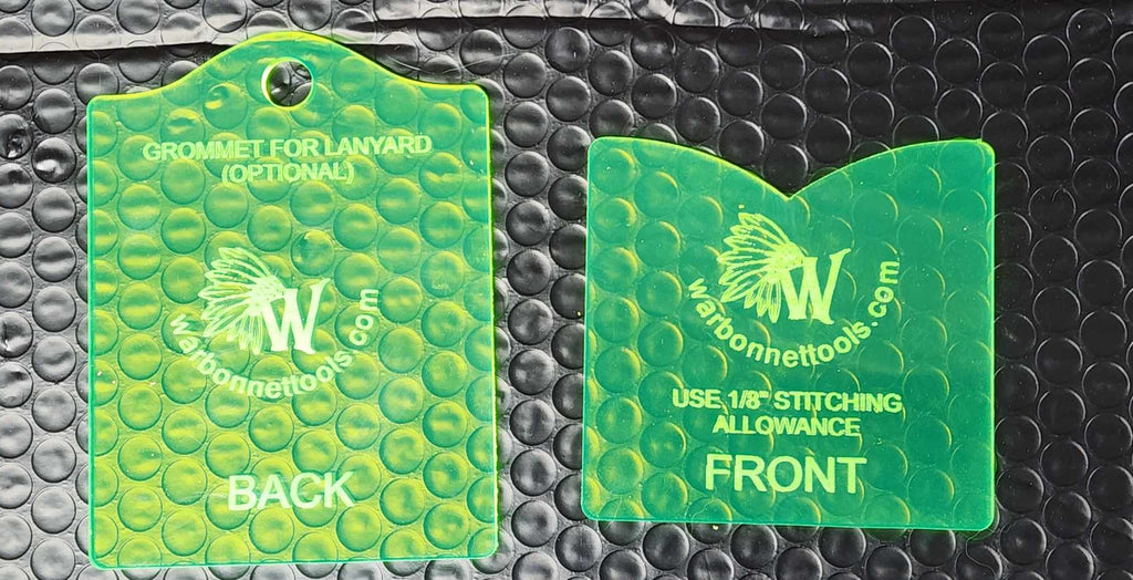 CREDIT CARD HOLDER ACRYLIC TEMPLATE PATTERN SET