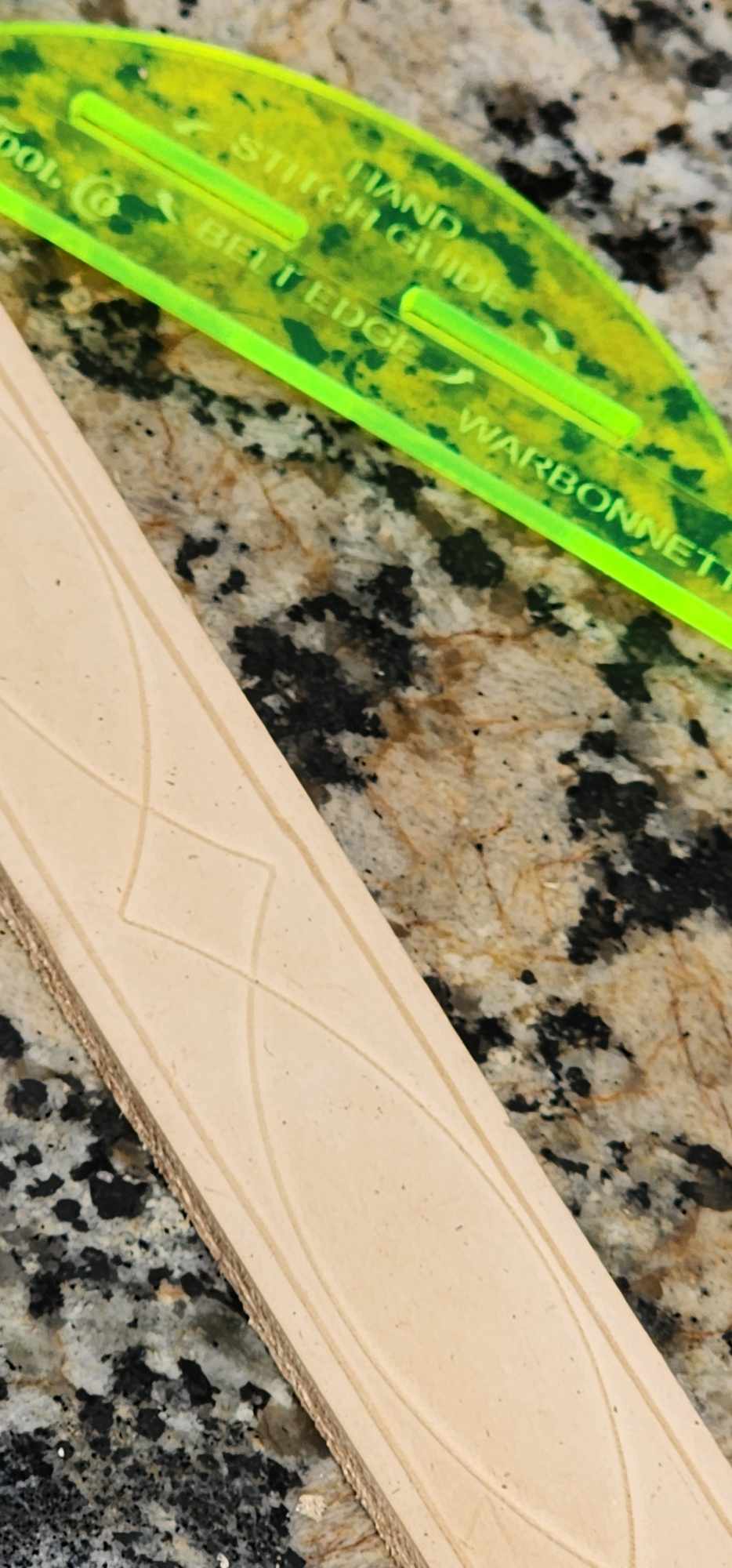 Acrylic Belt Stitching Templates Set of 4