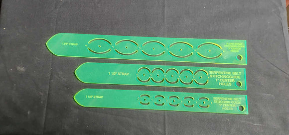 Flank Strap Acrylic Belt Stitching Templates Set