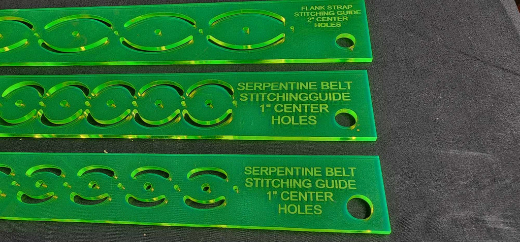 Flank Strap Acrylic Belt Stitching Templates Set