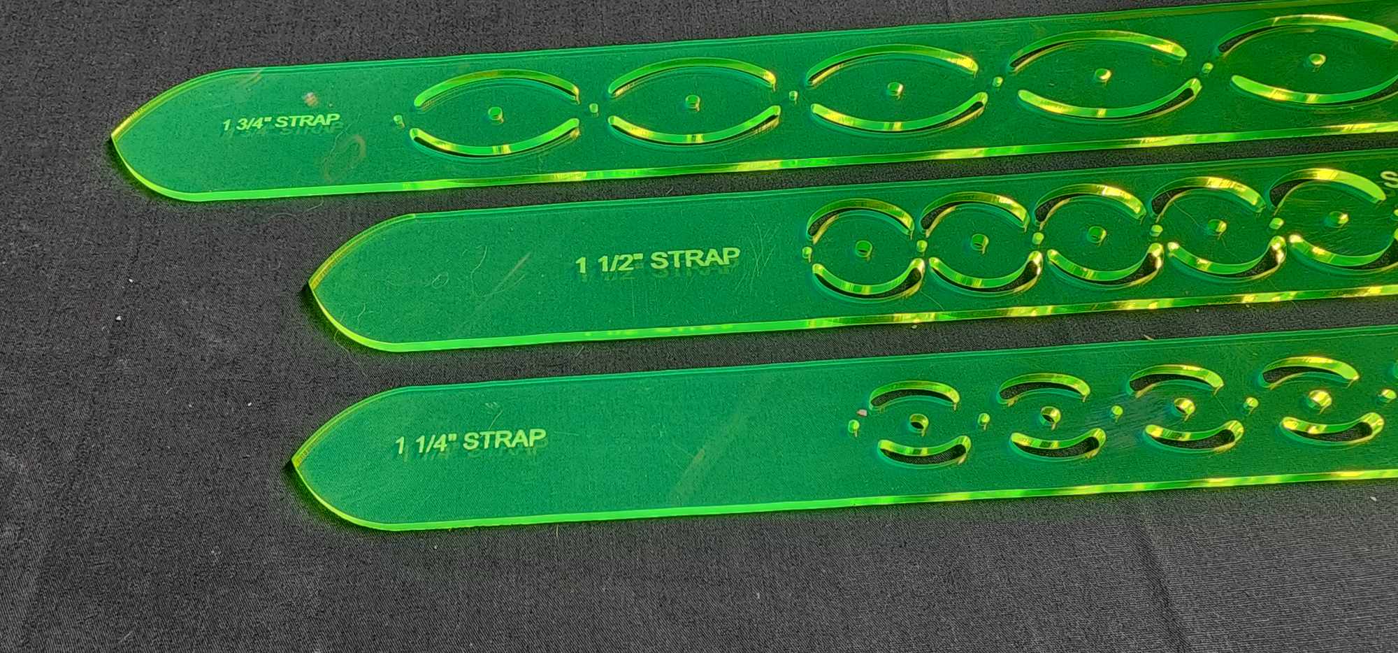 Flank Strap Acrylic Belt Stitching Templates Set