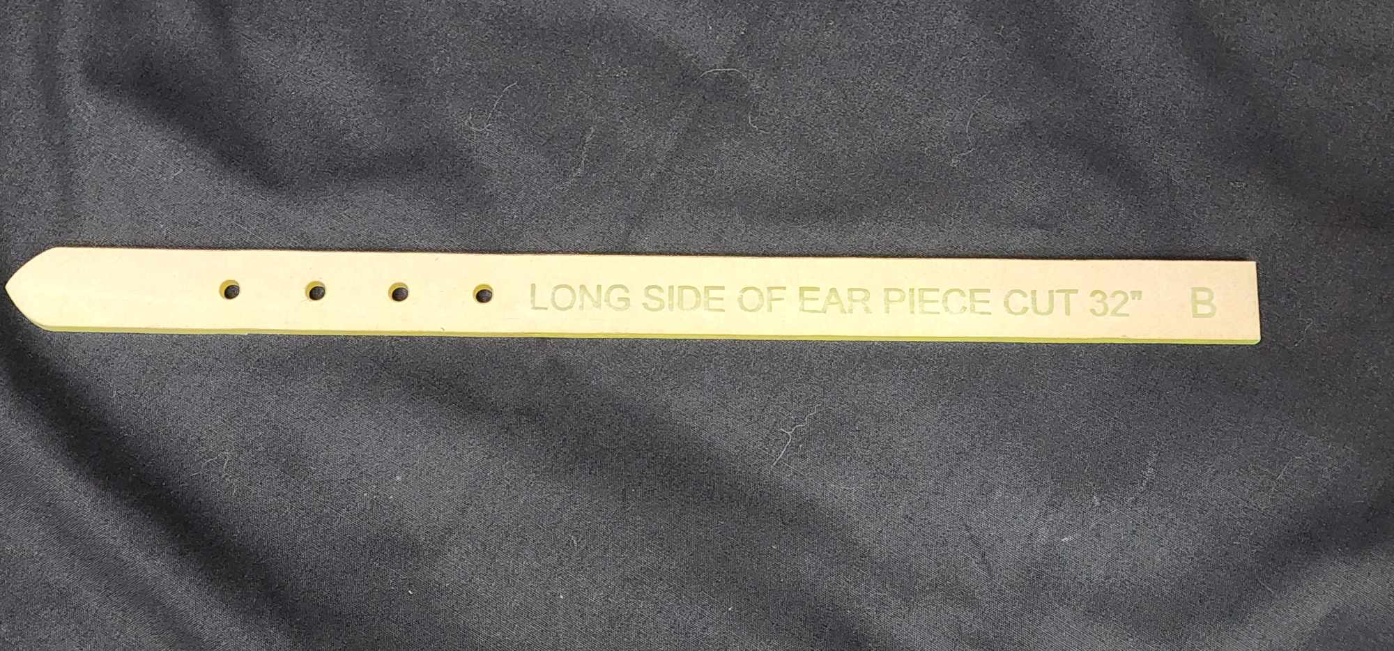 One Eared Headstall Tack SLIDING AND NON SLIDING OPTIONS Acrylic Templates Set