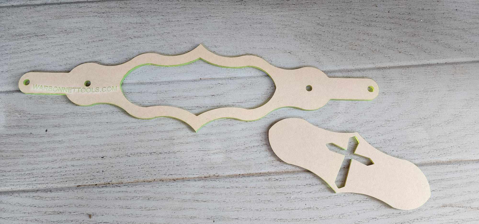 INLAY NOSE BANDS Acrylic Templates Set of 4