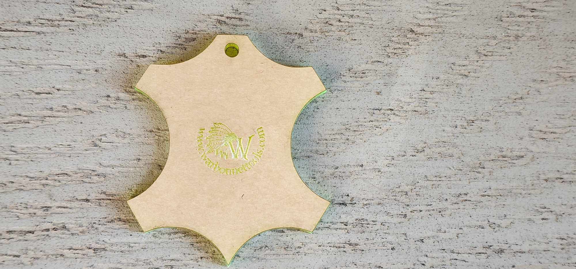 Applique Cow Hide Shape Acrylic Template 18" thick