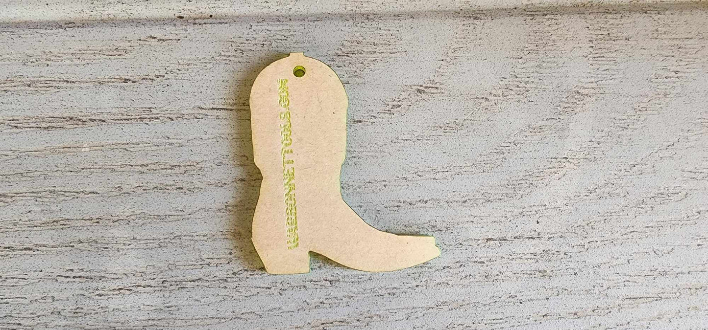 Applique Cowboy Boot Shape Acrylic Template 18" thick