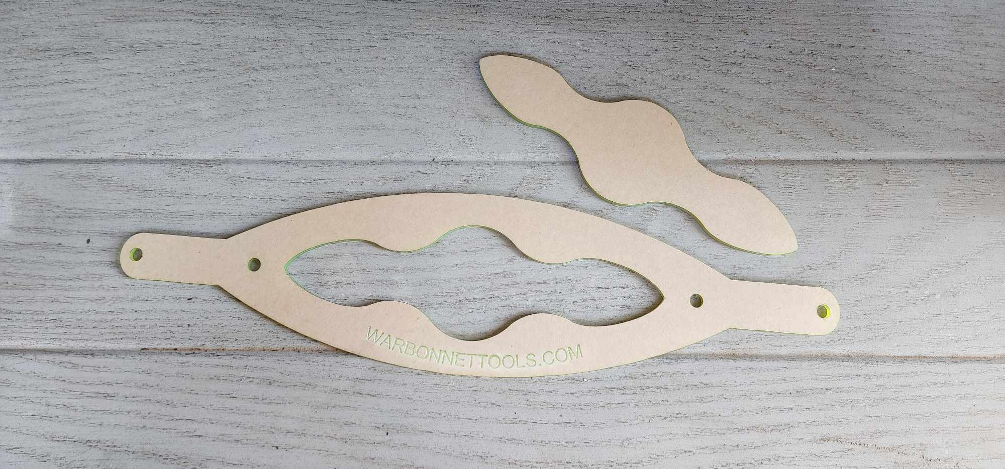 INLAY NOSE BANDS Acrylic Templates Set of 4