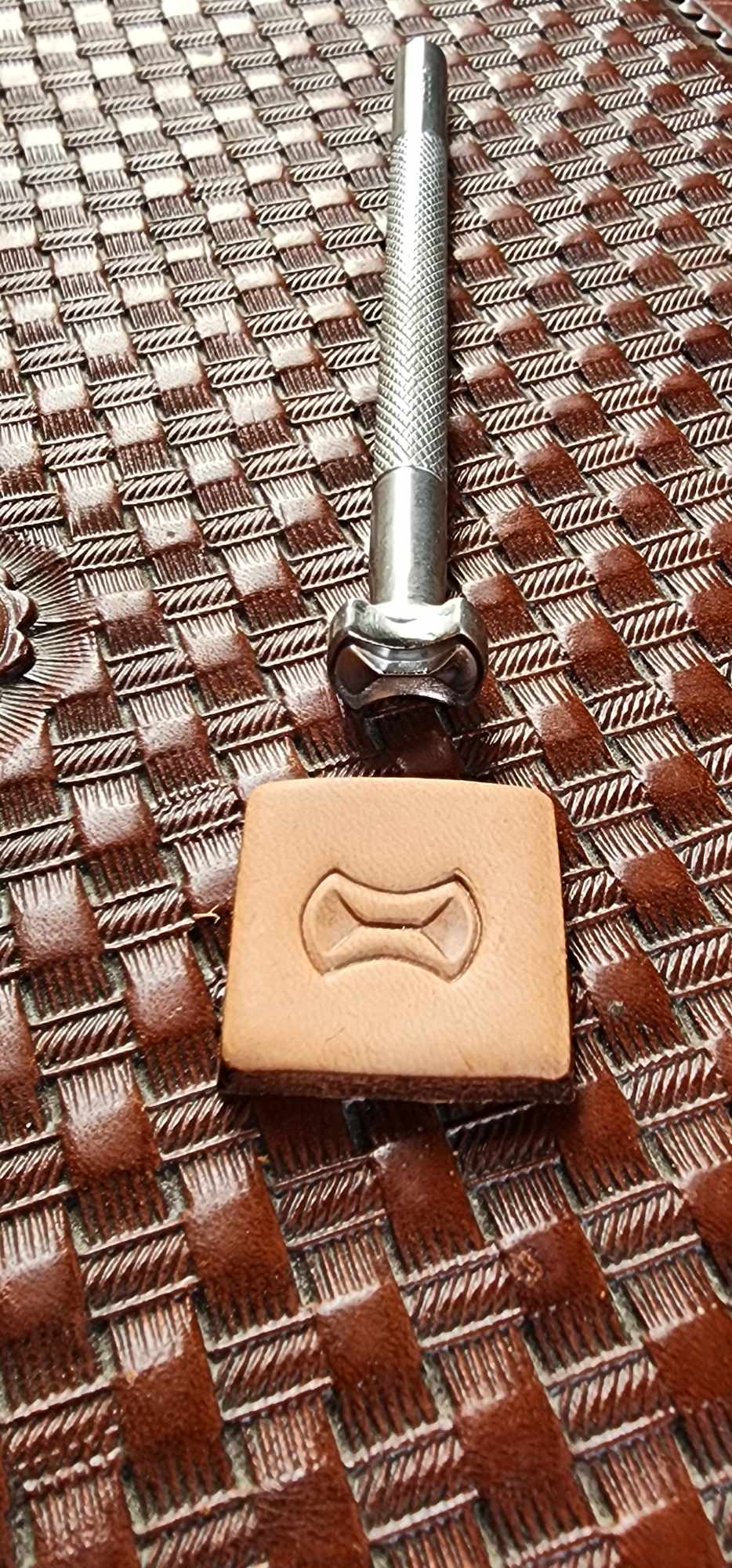 Craftplus X2862 Basketweave Stainless Steel Stamp