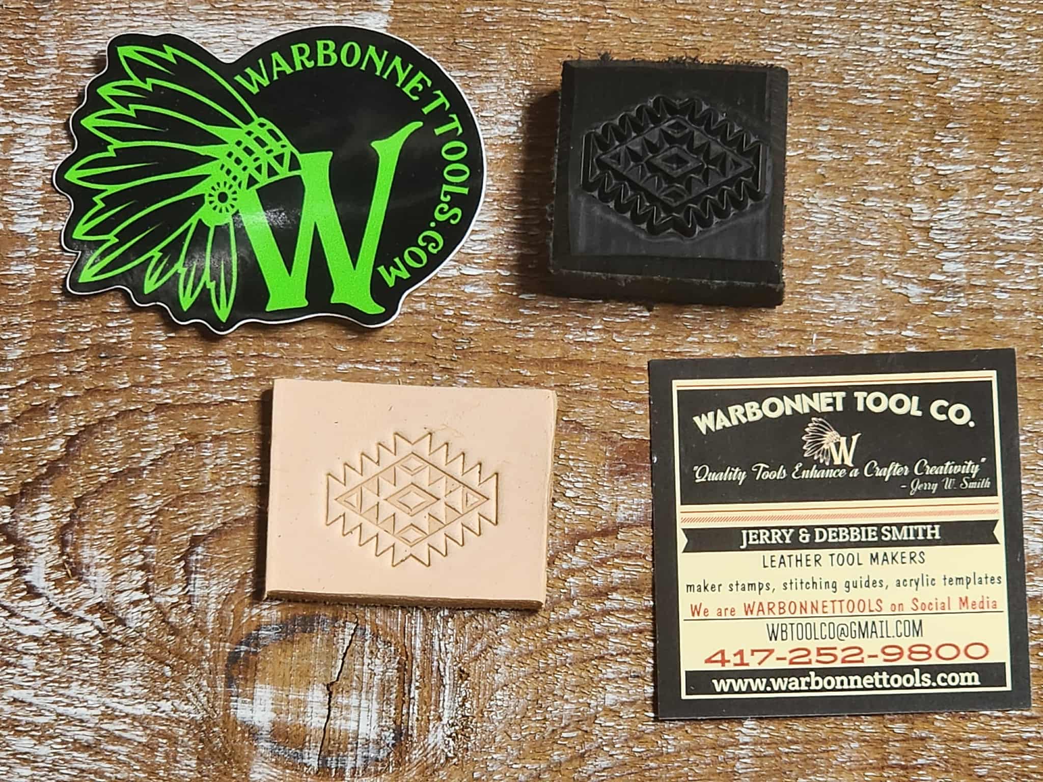 AZTEC 3D Polymer Leather Stamp