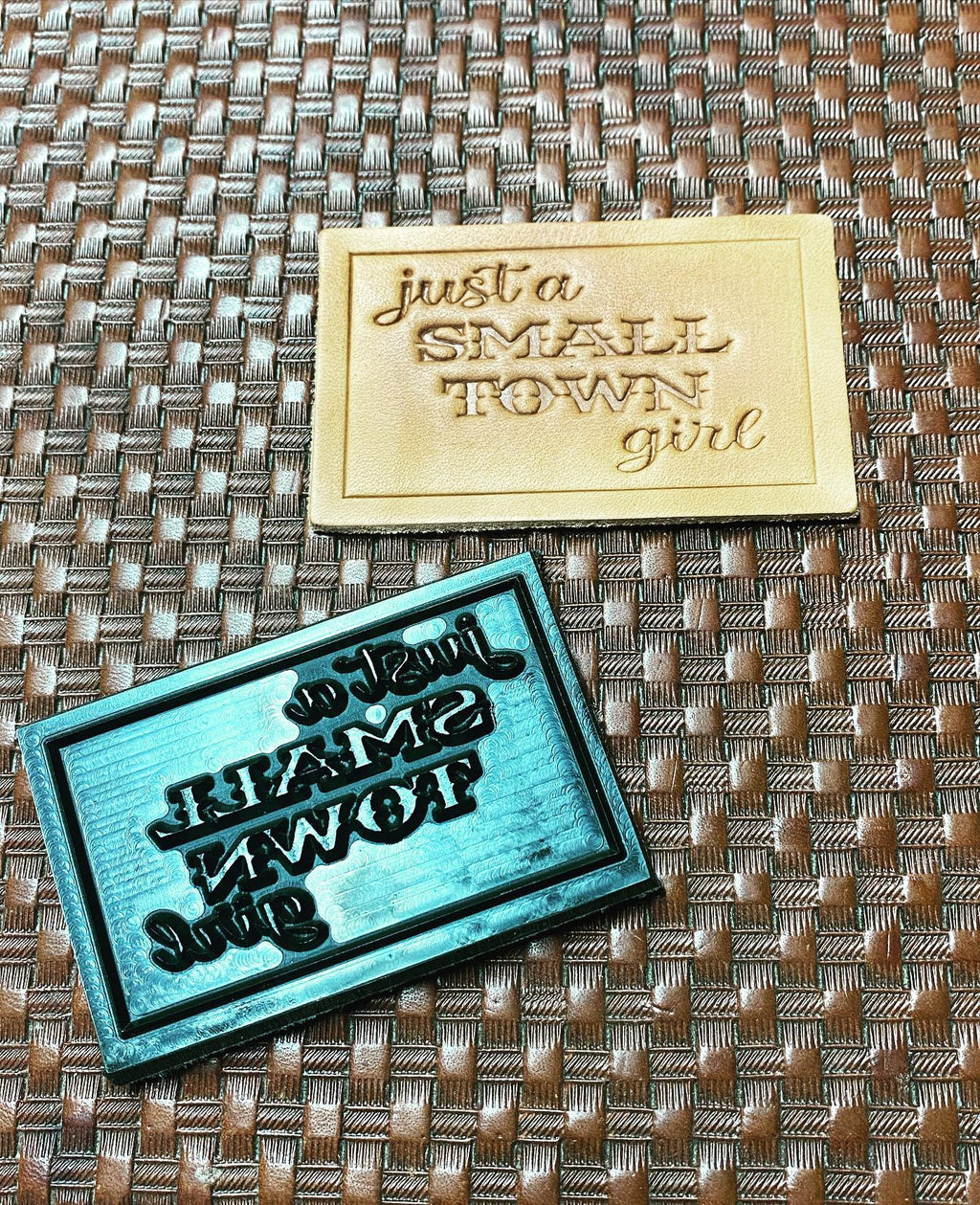 Leather Hat Patch Stamps