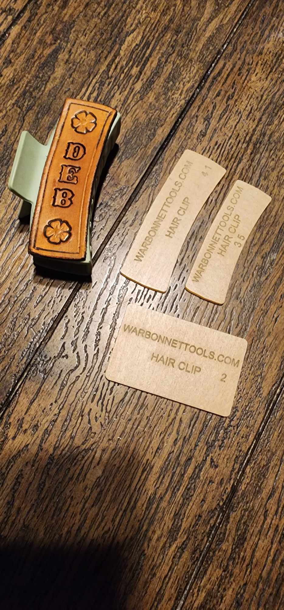 Hairclip Acrylic Template Set