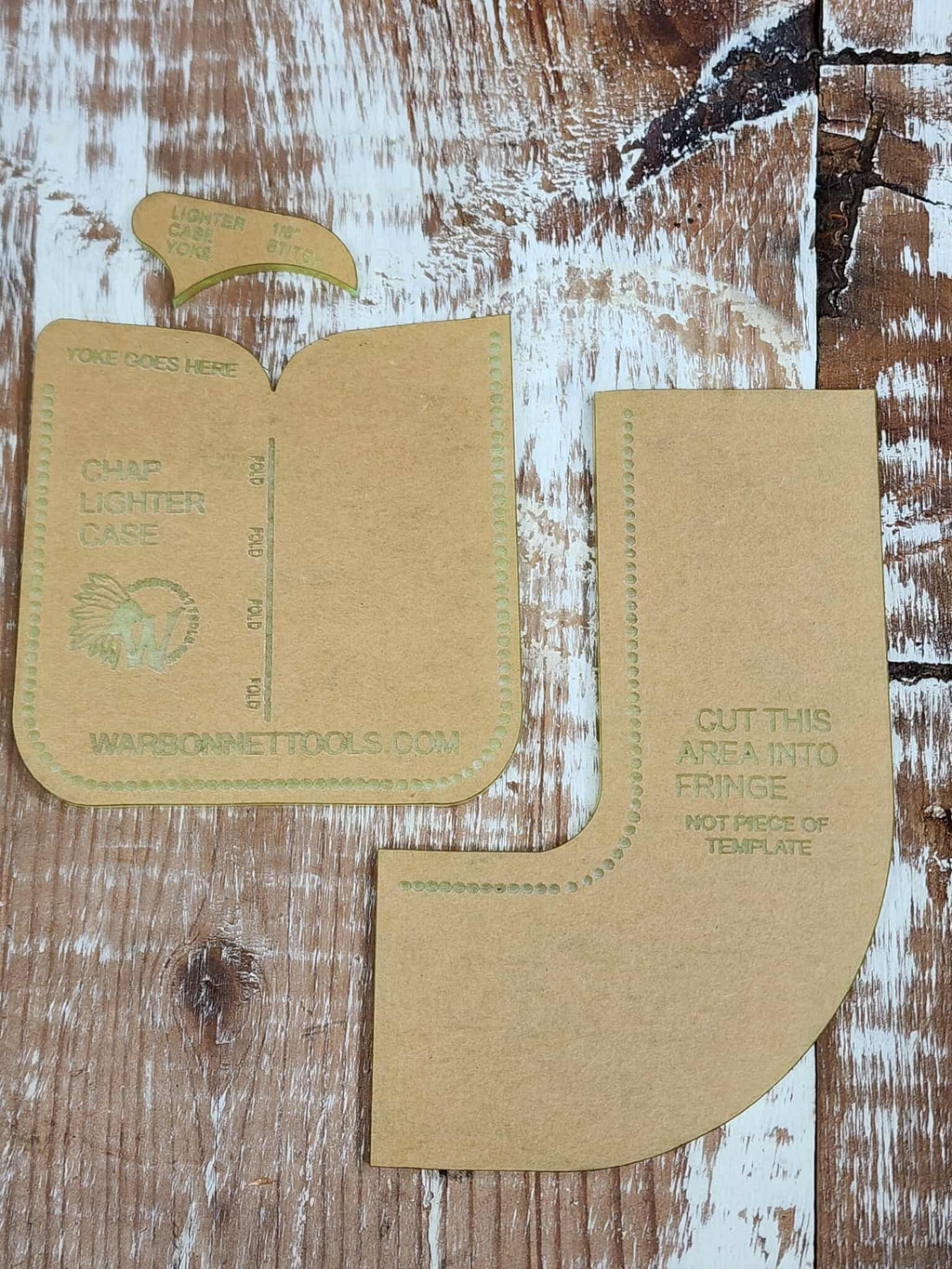 CIGARETTE  LIGHTER CASE Chap Style Acrylic Template Set
