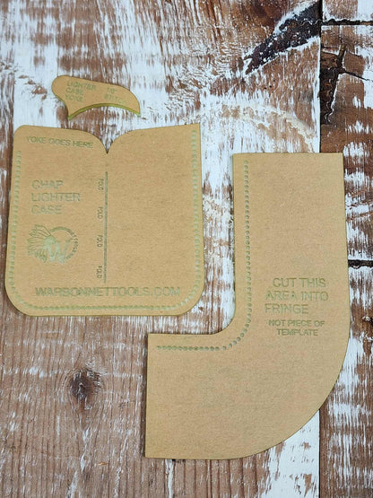 CIGARETTE  LIGHTER CASE Chap Style Acrylic Template Set