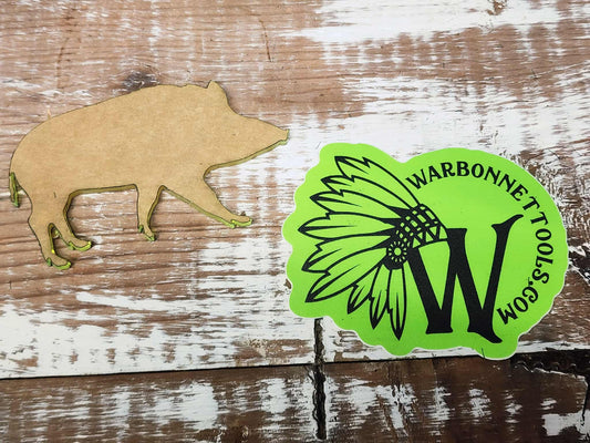 Applique WILD BOAR HOG Shape Acrylic Template 18" thick
