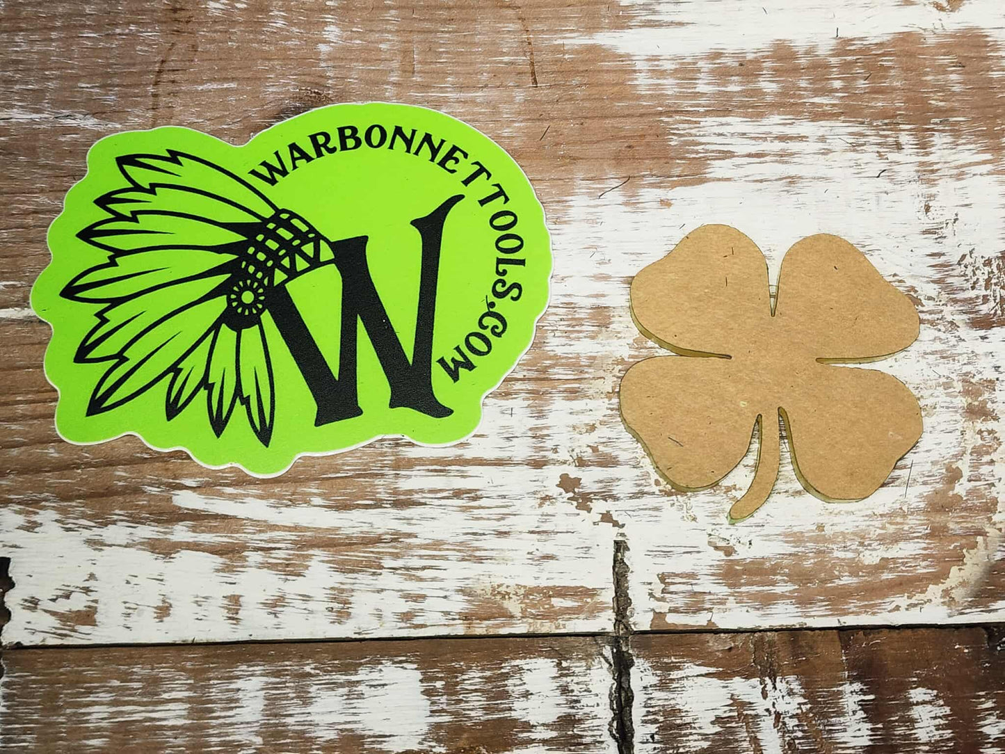 Applique FOUR LEAF CLOVER Shape Acrylic Template 18" thick