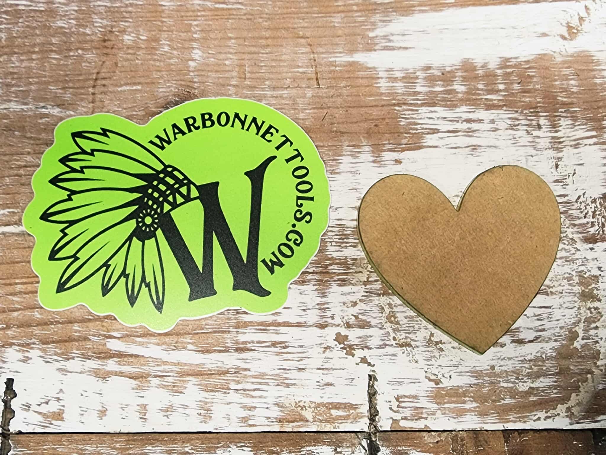 Applique HEART Shape Acrylic Template 18" thick