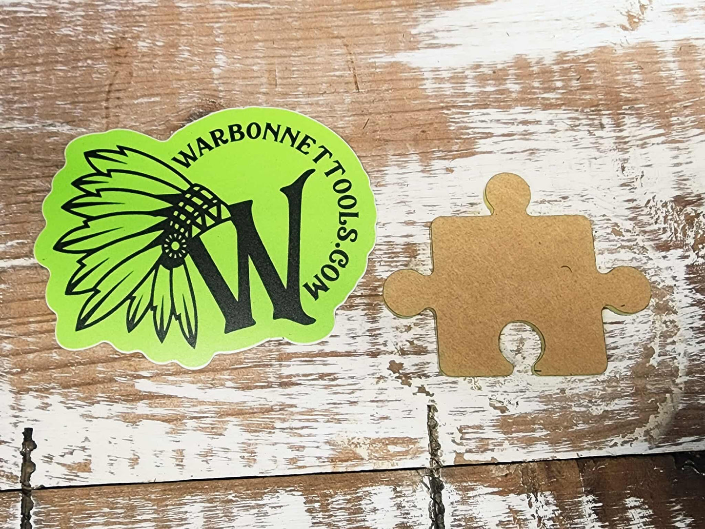 Applique PUIZZLE PIECE Shape Acrylic Template 18" thick