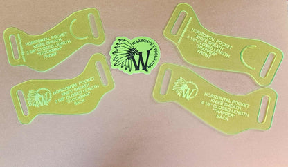 SHEATH HORIZONTAL CARRY ACRYLIC TEMPLATE PATTERN