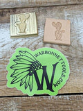 Prickly Pear Novelty 3D Polymer Leather Stamp