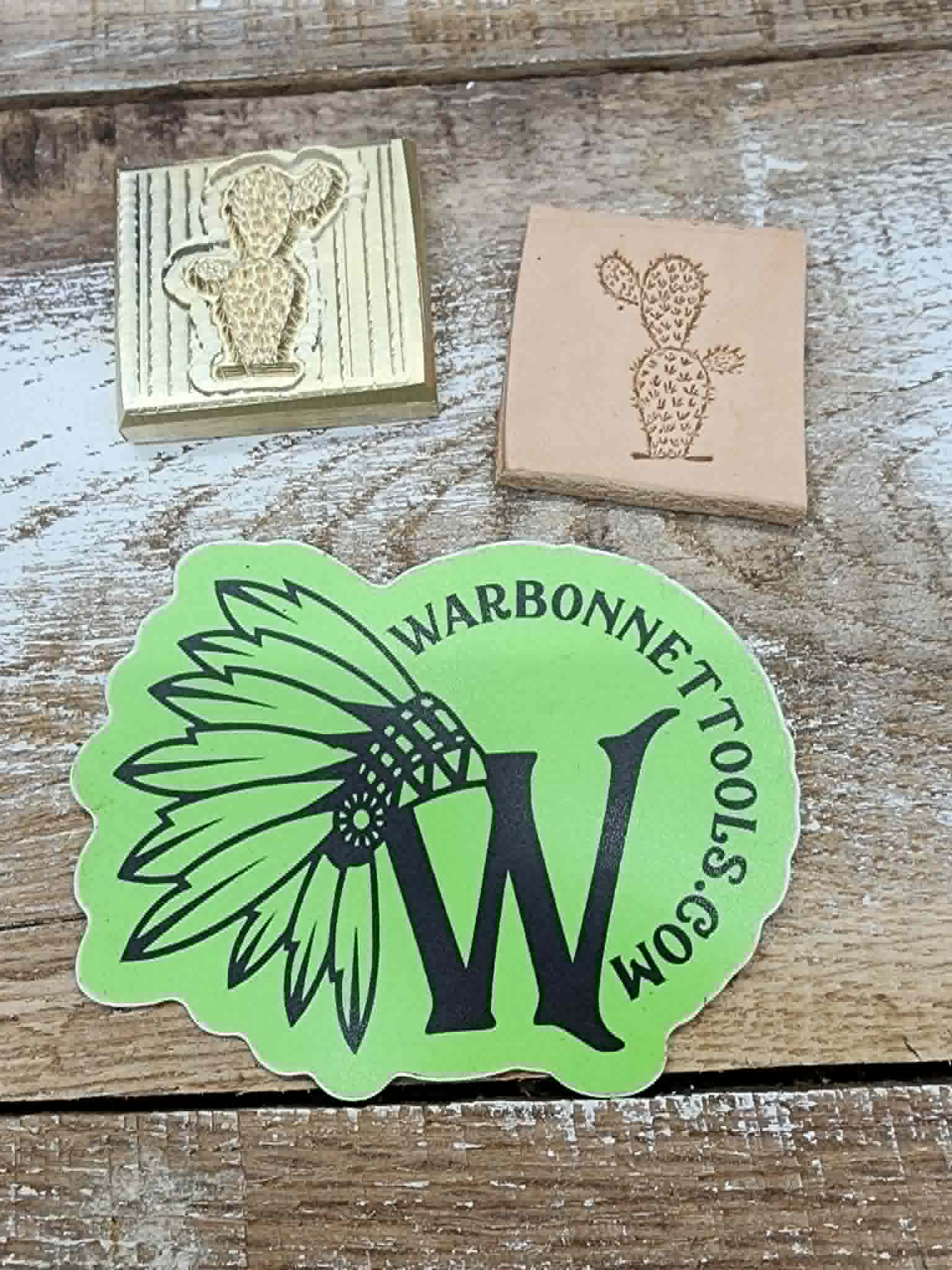 Prickly Pear Novelty 3D Polymer Leather Stamp