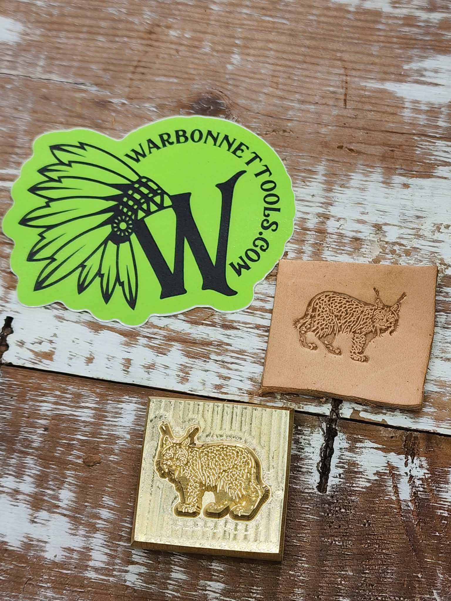 Lynx Novelty 3D Polymer Leather Stamp