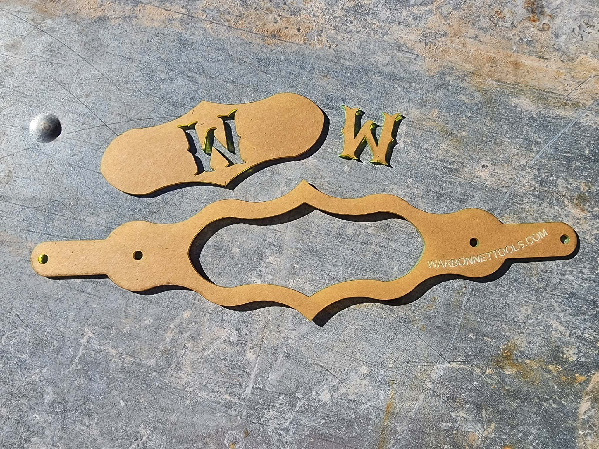 Custom Name or Initial INLAY NOSE BANDS Acrylic Templates Set