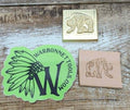 Woolly Mammoth Novelty BRASS 3D Leather Stamp