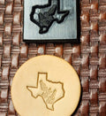 Texas Bluebonnet Novelty 3D Polymer Leather Stamp