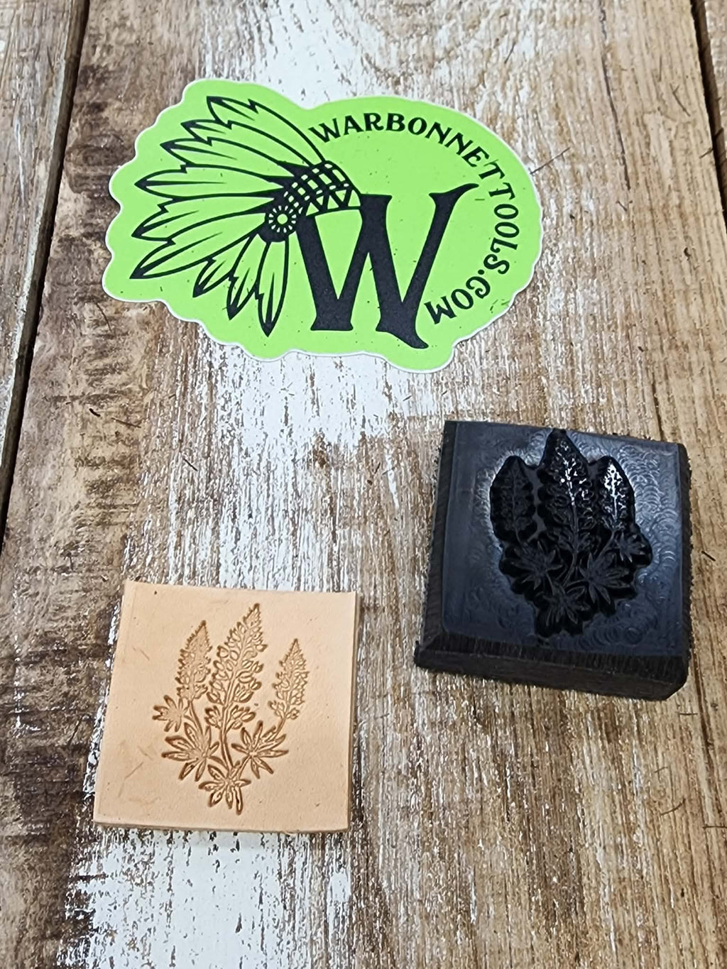 Bluebonnet Novelty 3D Polymer Leather Stamp
