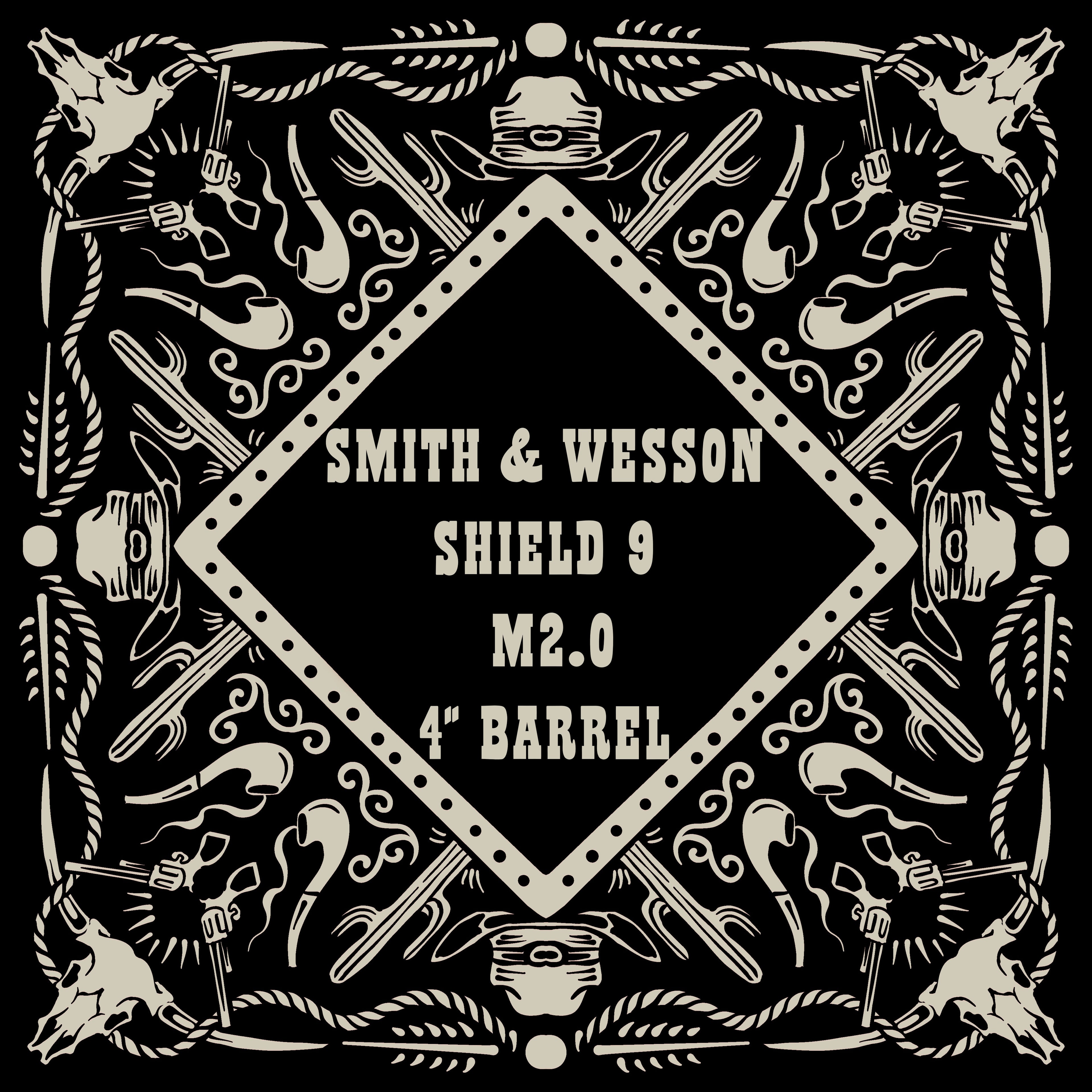 Acrylic Holster Templates for SMITH & WESSON SHIELD 9 M2.0  4" Barrel