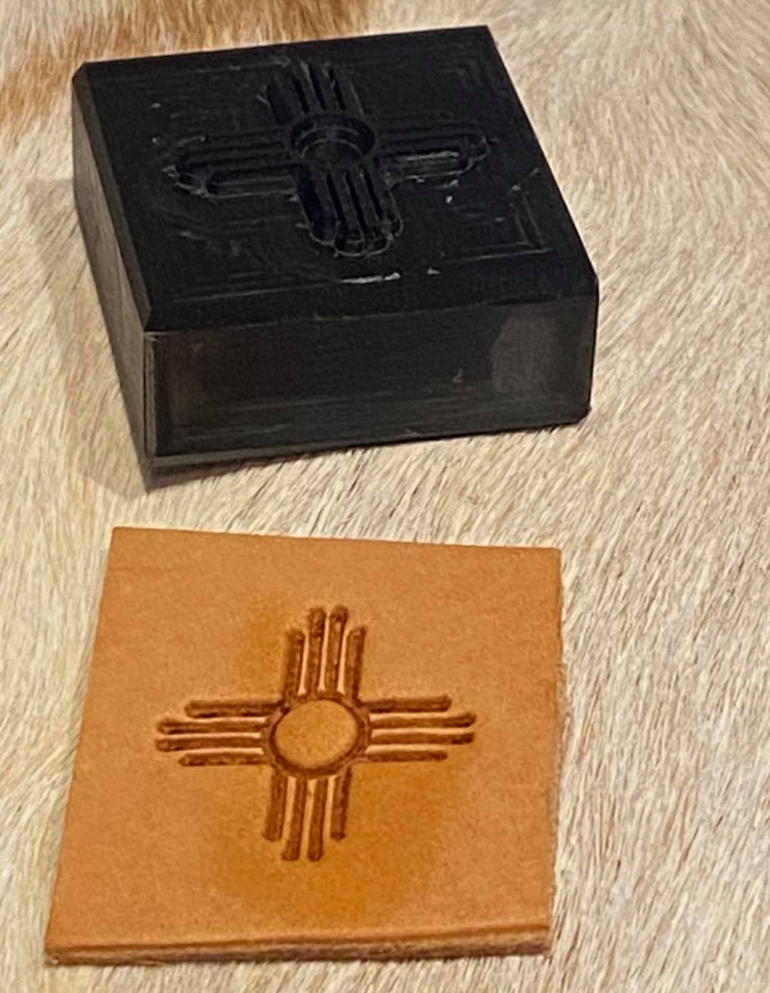 Zia Sun Novelty 3D Polymer Leather Stamp