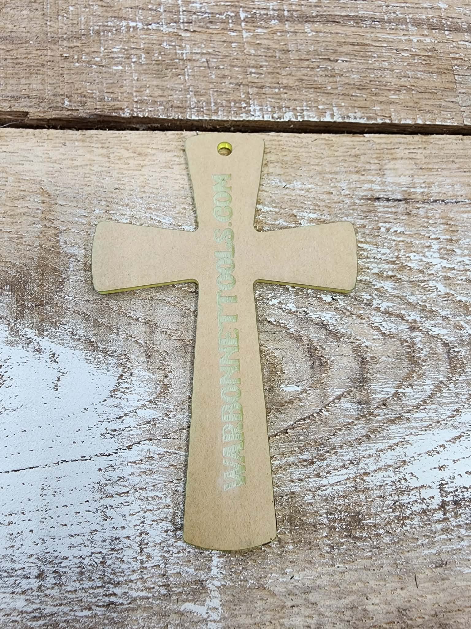 Applique CROSS 2 Shape Acrylic Template 18" thick